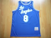 Los Angeles Lakers Kobe Bryant #8 Blue Hardwood Classics Jersey