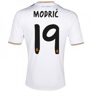 13-14 Real Madrid #19 Modric Home Jersey Shirt