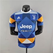 22/23 Juventus 4th Blue & Orange Soccer Jersey Football Shirt (Player Version)