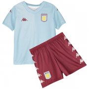 Kids 19-20 Cheap Aston Villa Away Jersey Kit(Shirt+Short)