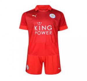 Kids Discount Leicester City football shirt Away 2016/17 Soccer Kit(Shirt+Shorts)