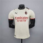 AC Milan 21-22 Away Yellow Soccer Jersey Football Shirt (Player Version)