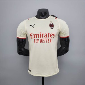 AC Milan 21-22 Away Yellow Soccer Jersey Football Shirt (Player Version)