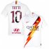 2019-20 AS Roma Away White #10 TOTTI Soccer Shirt Jersey ( Gallery Style Printing )
