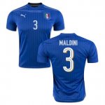Italy Home 2016 Maldini Soccer Jersey
