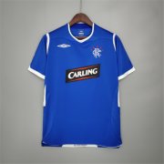 Glasgow Rangers Retro Soccer Jersey 08-09 Home Blue Football Shirt