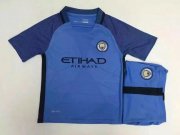 Kids Manchester City Home 2016/17 Soccer Kit(Shirt+Shorts)