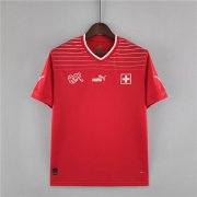 Switzerland/Suisse World Cup 2022 Home Red Soccer Jersey Football Shirt