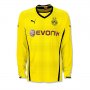 13-14 Borussia Dortmund #15 HUMMELS Home Long Sleeve Shirt