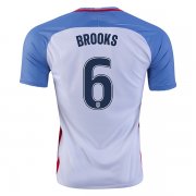 USA Home 2016 BROOKS #6 Soccer Jersey