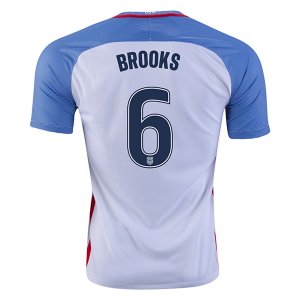 USA Home 2016 BROOKS #6 Soccer Jersey