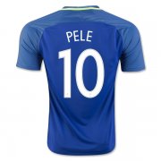 Brazil Away 2016 PELE 10 Soccer Jersey