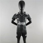 Kids Juventus 22/23 Away Black Football Kit Soccer Kit (Jersey+Shorts)