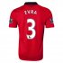 13-14 Manchester United #3 EVRA Home Jersey Shirt