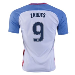 USA Home 2016 ZARDES #9 Soccer Jersey