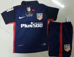 Kids Atletico Madrid 2015-16 Away Soccer Kit(Shirt+Shorts)