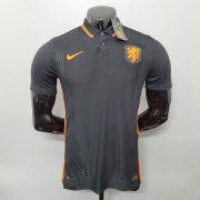 Netherlands Soccer Shirt 2020-21 Away Black Football Shirt Jersey( Player Version )