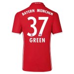 Bayern Munich Home 2016-17 GREEN 37 Soccer Jersey Shirt