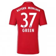 Bayern Munich Home 2016-17 GREEN 37 Soccer Jersey Shirt