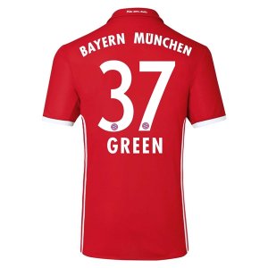 Bayern Munich Home 2016-17 GREEN 37 Soccer Jersey Shirt