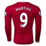 Manchester United LS Home 2015-16 MARTIAL #9 Soccer Jersey