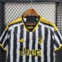 23/24 Juventus Home White Black Soccer Jersey Football Shirt