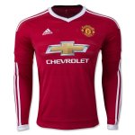 Manchester United 2015-16 Home LS Soccer Jersey