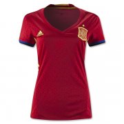 Spain Home 2016 Women's Soccer Jersey