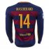 Barcelona LS Home 2015-16 MASCHERANO #14 Soccer Jersey