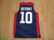 2012 Olympic Team USA Kobe Bryant #10 Navy Blue Jersey