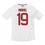 13-14 AC Milan #19 Niang Away White Soccer Shirt
