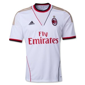 13-14 AC Milan Away White Soccer Jersey Shirt