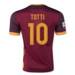 AS Roma 2015-16 Home TOTTI #10 Soccer Jersey
