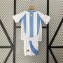 Kids Copa America 2024 Argentina Home Soccer Kit(Shirt+Shorts)