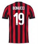 AC Milan Home 2017/18bonucci #19 Soccer Jersey Shirt