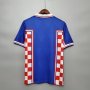 Croatia Retro Soccer Jersey Shirt Blue&White1998