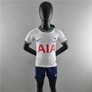 Kids/Youth Tottenham Hotspur 22/23 Home White Soccer Kit(Shirt+Shorts)