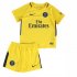 Kids PSG Away 2017/18 yellow Soccer Kit (Shirt+Shorts)