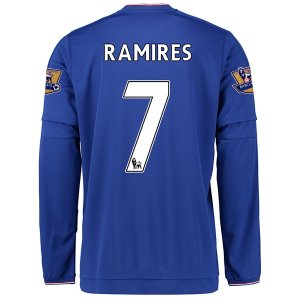 Chelsea LS Home 2015-16 RAMIRES #7 Soccer Jersey