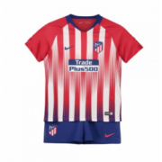 Kids 18-19 Atletico Madrid Home Jersey Kit(Shirt+Short)