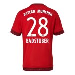 Bayern Munich 2015-16 Home BADTUBER #28 Soccer Jersey