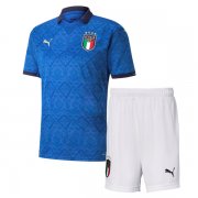 Kids Italy 2019-20 Home Blue Soccer Kit(Shirt+Shorts)