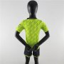 Kids Manchester United 22/23 Third Green Soccer Kit (Shirt+Shorts)