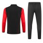 AS Roma 23/24 Black Half Zipper Tracksuit