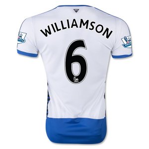 Newcastle United Home 2015-16 WILLIAMSON #6 Soccer Jersey