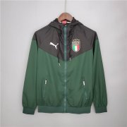 2021 Italy Kit Green Dark Green Windbreaker Jacket