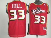 Detroit Pistons Grant Hill #33 Red Swingman Jersey