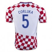 Croatia Home 2016 Corluka 5 Soccer Jersey Shirt