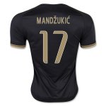 Juventus 2015-16 Third Soccer Jersey MANDZUKIC #17