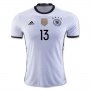 Germany Home 2016 MULLER #13 Soccer Jersey